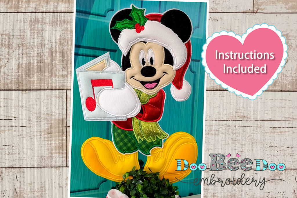 Mickey with Musical Book - ITH Project - Machine Embroidery Design