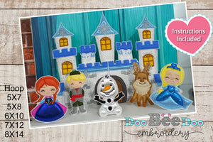 Castle of The Frozen Princesses - ITH Project - Machine Embroidery Design