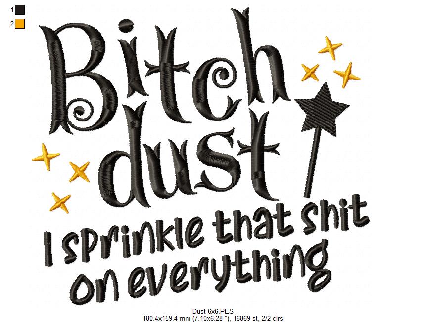 Funny Sparkle Saying - Satin Stitch - Machine Embroidery Design