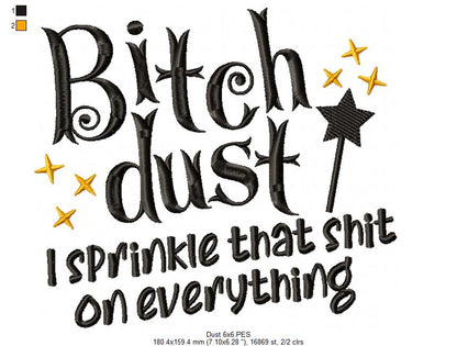 Funny Sparkle Saying - Satin Stitch - Machine Embroidery Design