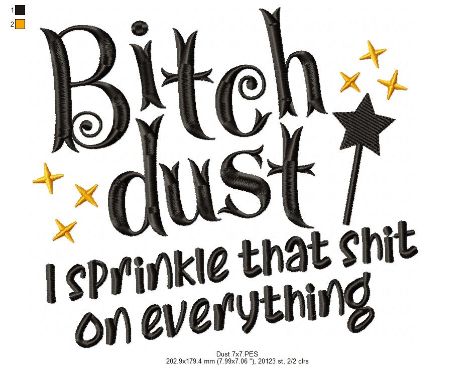 Funny Sparkle Saying - Satin Stitch - Machine Embroidery Design