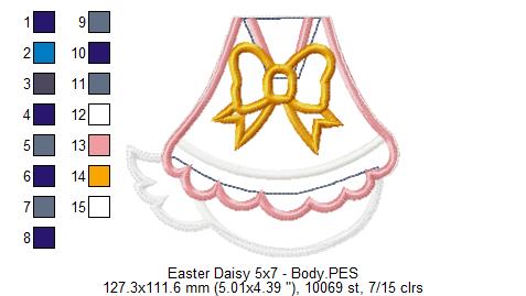 Daisy Easter - ITH Project - Machine Embroidery Design