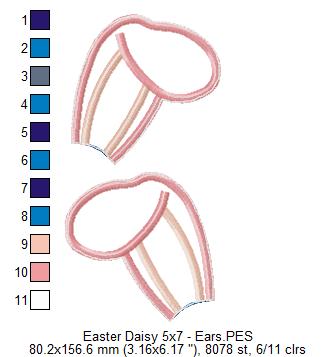 Daisy Easter - ITH Project - Machine Embroidery Design