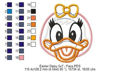 Daisy Easter - ITH Project - Machine Embroidery Design