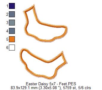 Daisy Easter - ITH Project - Machine Embroidery Design