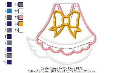 Daisy Easter - ITH Project - Machine Embroidery Design