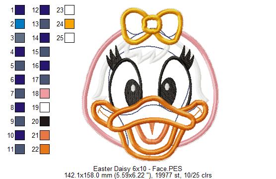 Daisy Easter - ITH Project - Machine Embroidery Design