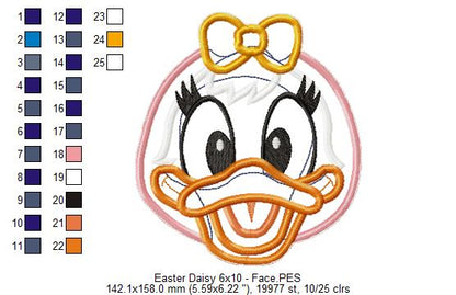 Daisy Easter - ITH Project - Machine Embroidery Design