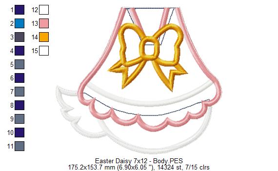 Daisy Easter - ITH Project - Machine Embroidery Design
