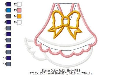 Daisy Easter - ITH Project - Machine Embroidery Design