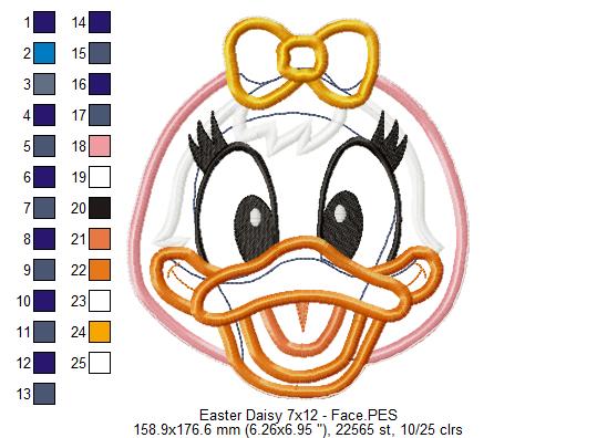 Daisy Easter - ITH Project - Machine Embroidery Design