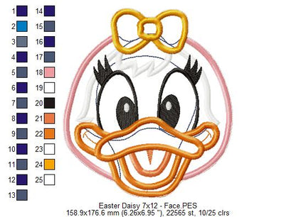 Daisy Easter - ITH Project - Machine Embroidery Design