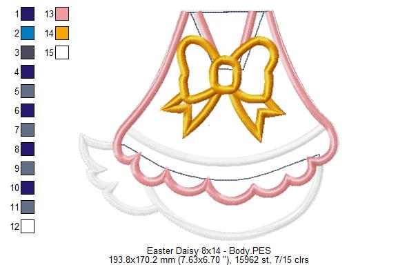 Daisy Easter - ITH Project - Machine Embroidery Design