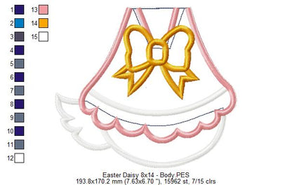 Daisy Easter - ITH Project - Machine Embroidery Design