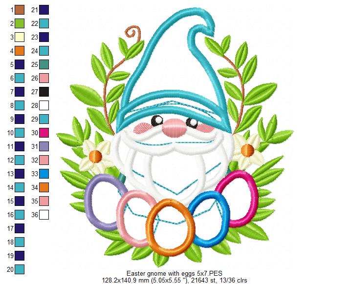Easter Gnome - Applique