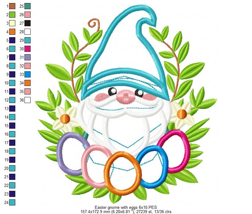Easter Gnome - Applique