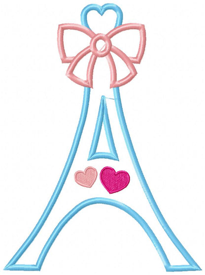 Paris Birthday Numbers Collection – Appliqué – Machine Embroidery Design