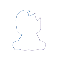 Elephant Girl - Applique - Machine Embroidery Design