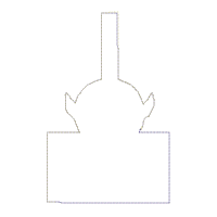 ET Keychain/Bag Tag - ITH Project - Machine Embroidery Design