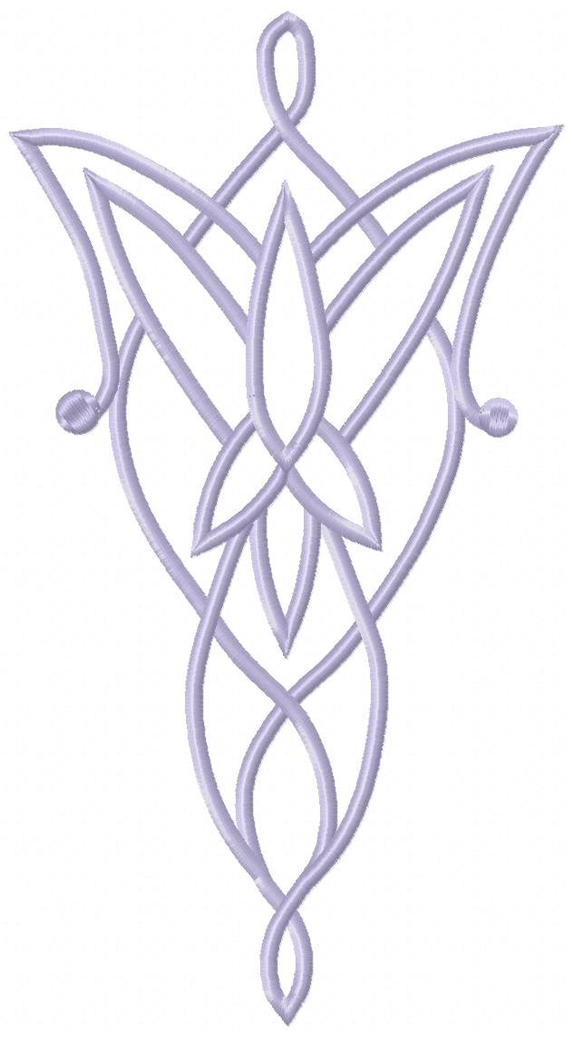 Evenstar The Lord of the Rings - Fill Stitch - Machine Embroidery Design