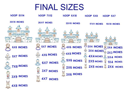 Unicorn Castle - ITH Project - Machine Embroidery Design