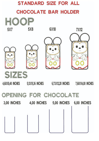 Daisy Chocolate Bar Holder - ITH Project - Machine Embroidery Design