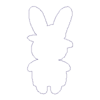 Fashion Bunnies Set of 2 designs - ITH Project - Machine Embroidery Design