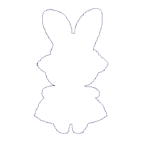 Farm Bunnies Set of 6 designs - ITH Project - Machine Embroidery Design