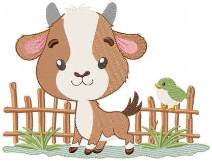 Goat Cuties Farm Set – Fill Stitch – Machine Embroidery Design