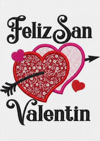 Feliz San Valentin - Applique