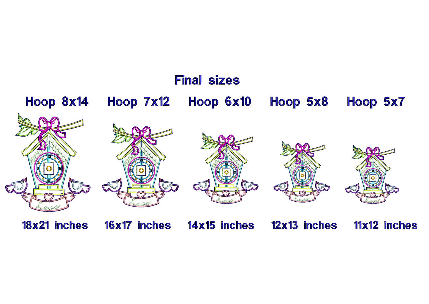 Cuckoo Clock House - ITH Project - Machine Embroidery Design