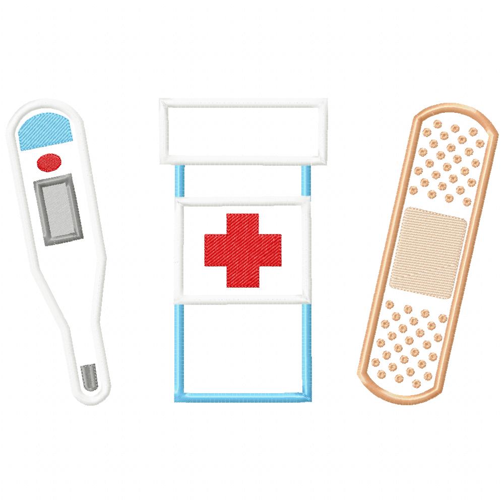 First Aid kit - Applique - Machine Embroidery Design