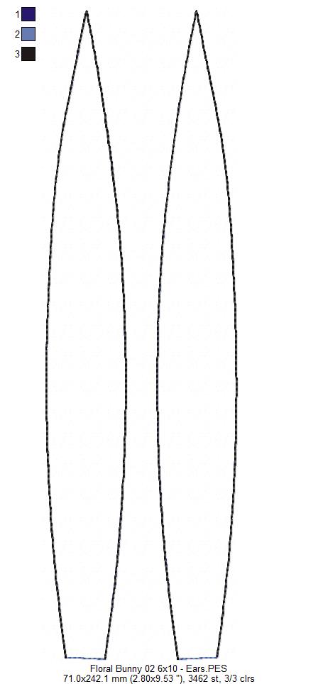 Boho Rose Hips Floral Bunny Door Hanger- ITH Project - Machine Embroidery Design