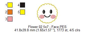 Spring Pink Flower - ITH Project - Machine Embroidery Design