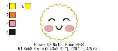 Spring Red Flower - ITH Project - Machine Embroidery Design