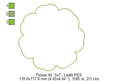 Spring Blue Flower - ITH Project - Machine Embroidery Design