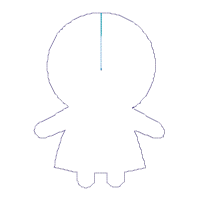 Folk Spring Dolls Ornament - ITH Project - Machine Embroidery Design