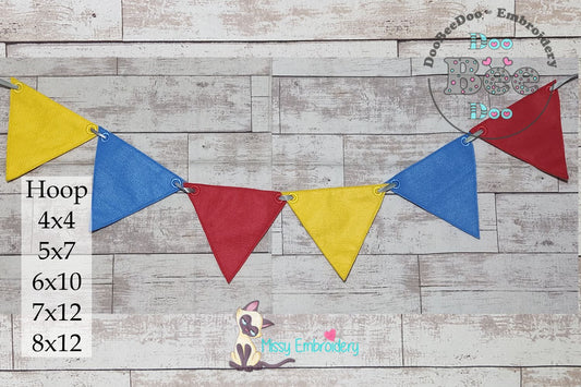 Birthday Flags – ITH Project – Machine Embroidery Design
