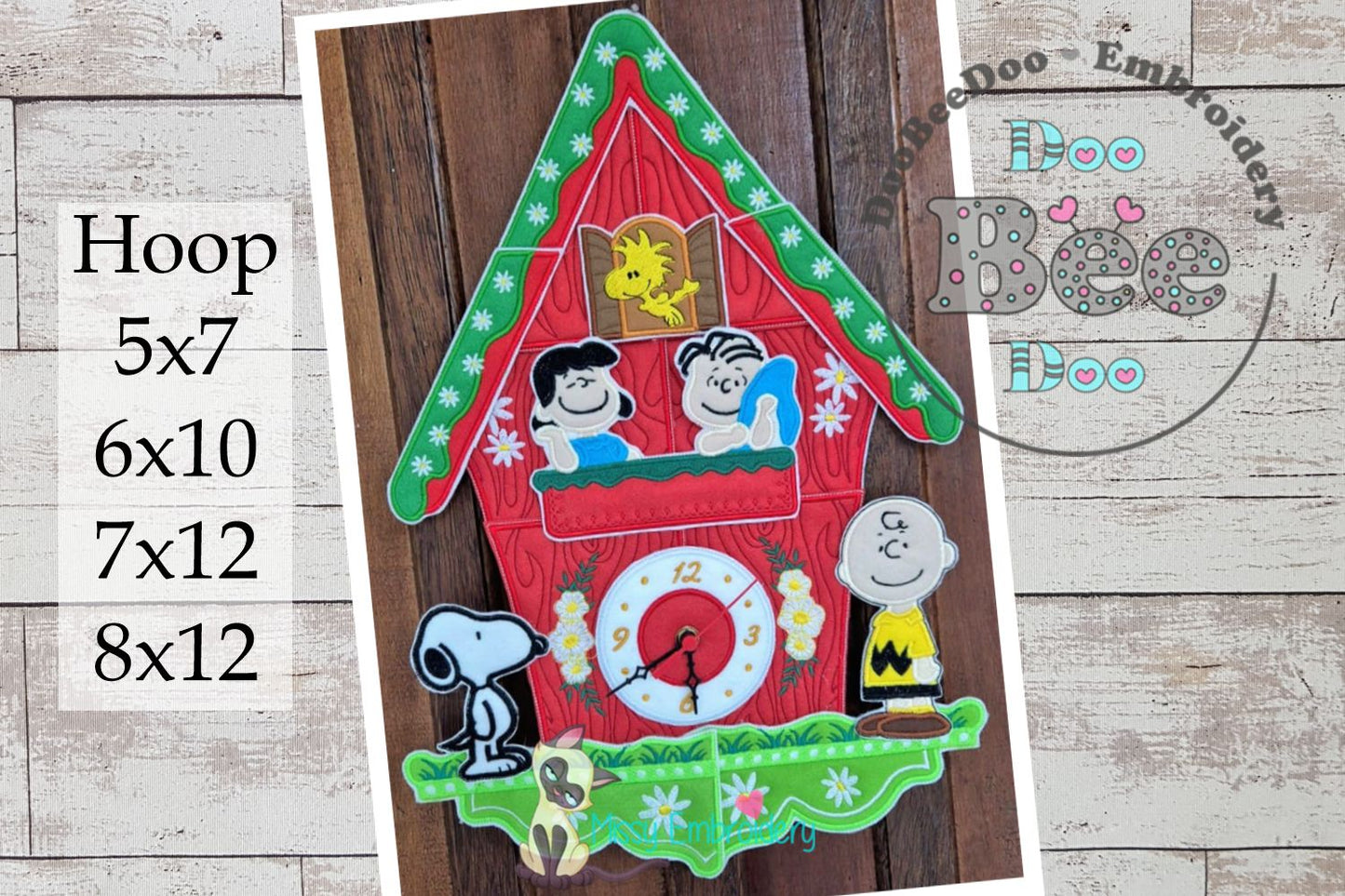 Peanuts Cuckoo Clock – ITH Project – Machine Embroidery Design