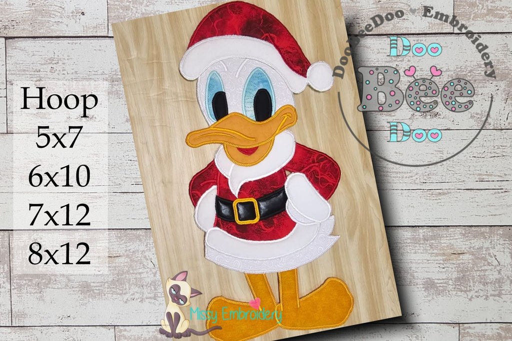 Donald Duck Christmas - ITH Project - Machine Embroidery Design