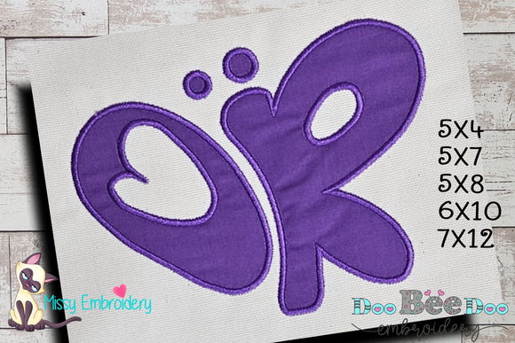 Olivia Rorigo OR Butterfly - Applique - Machine Embroidery Design
