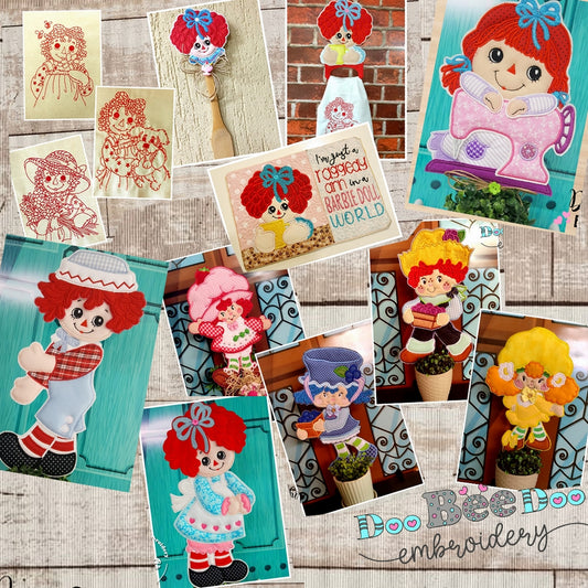 Nostalgic Dolls Designs Bundle - ITH Project - Machine Embroidery Design