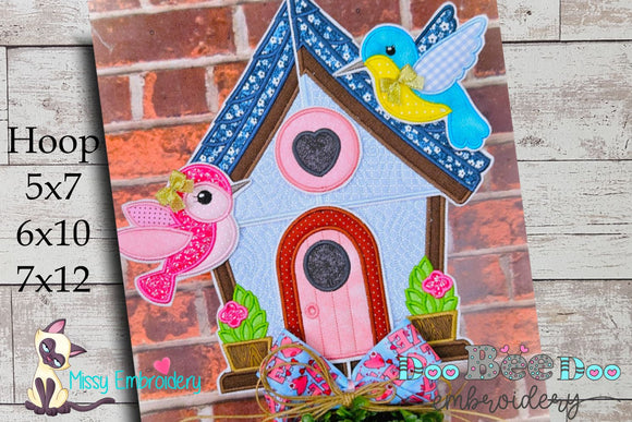 Hummingbird House - ITH Project - Machine Embroidery Design