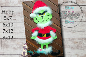 Grinch Santa - ITH Project - Machine Embroidery Design