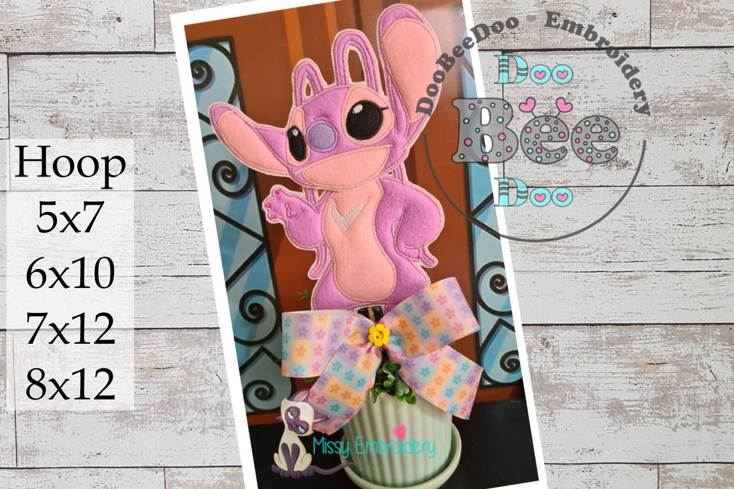 Cute Angel Stitch - ITH Project - Machine Embroidery Design