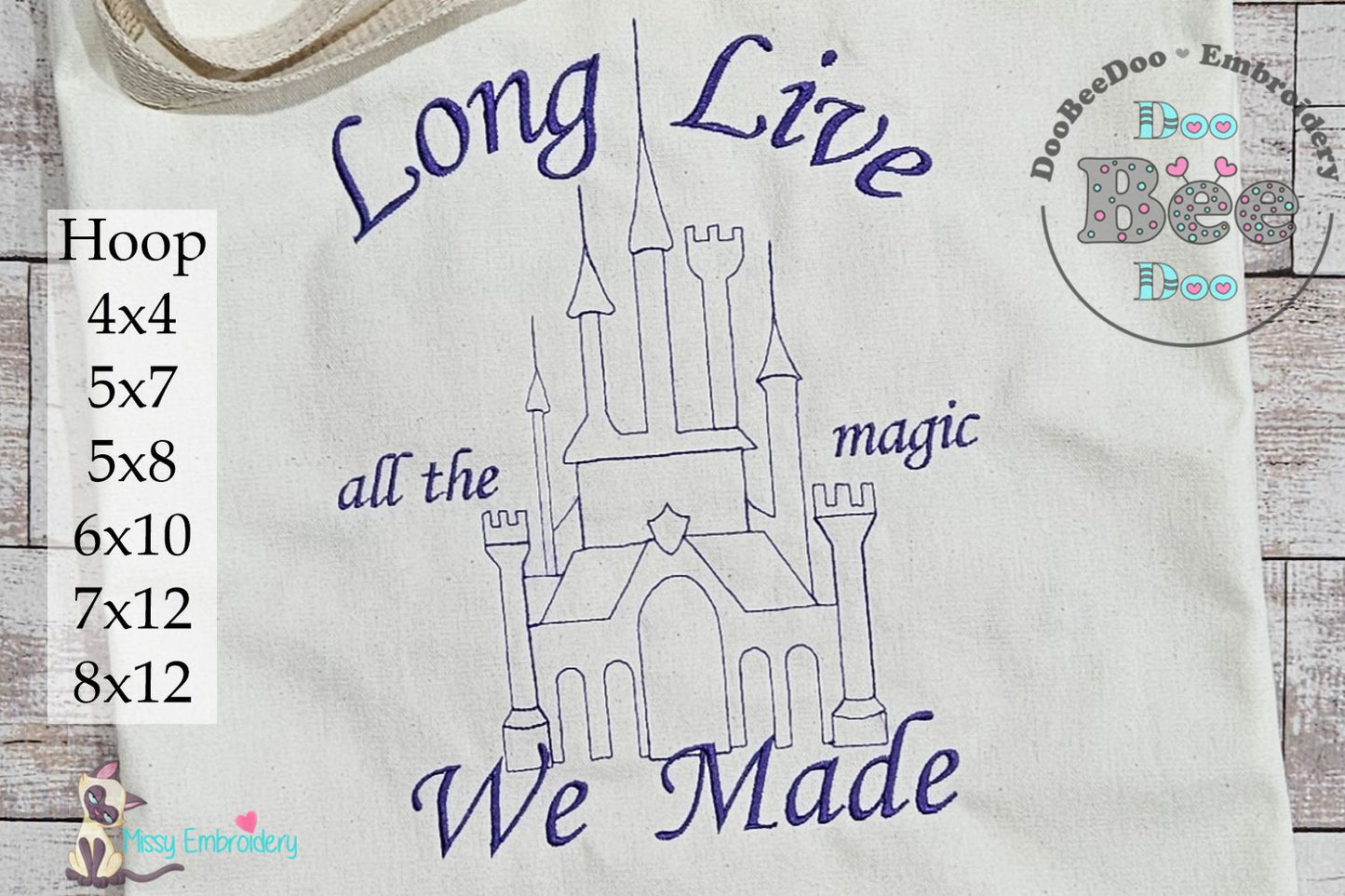 Long Live - Taylor Swift - Fill Stitch Redwork