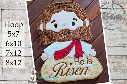 He is Risen Jesus - ITH Project - Machine Embroidery Design