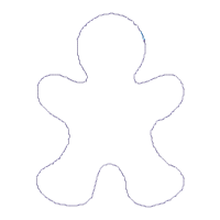 Gingerbread - Applique - Machine Embroidery Design