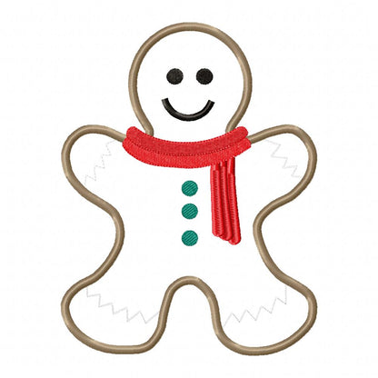 Gingerbread - Applique - Machine Embroidery Design