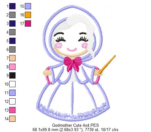 Fairy Godmother Cute - Applique